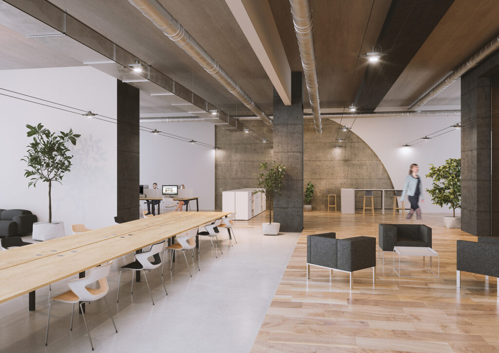 aménagement d'un coworking dans une entreprise