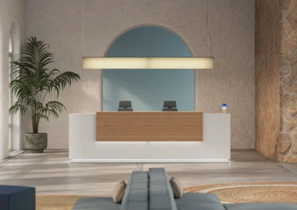 banque d'accueil moderne hall d'accueil