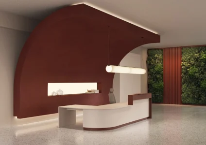 banque d'accueil moderne hall d'accueil