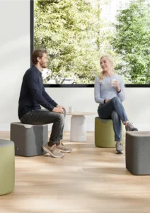 poufs confort et lounge et design pour un espace accueil ou attente