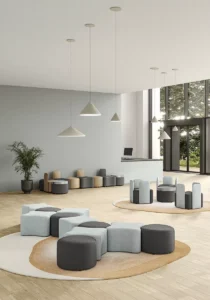 poufs confort et lounge et design pour un espace accueil ou attente