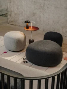 poufs confort et lounge et design pour un espace accueil ou attente