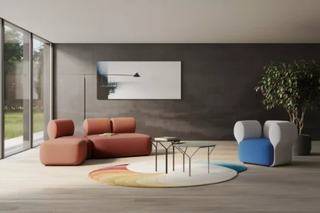lounge et détente pour une entreprise ou simplement un accueil d'attente cosy et coloré