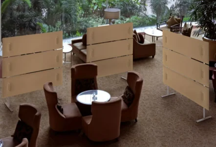 cloisons acoustiques phono absorbant de bureau pour séparer des espaces professionnels en entreprise