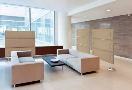 cloisons acoustiques phono absorbant de bureau pour séparer des espaces professionnels en entreprise