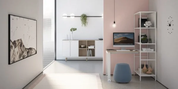 bureau pour travail à domicile en télétravail home office