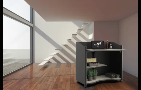 une banque d'accueil compact pour un espace d'accueil ou d'attente