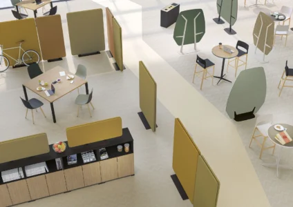 cloisons acoustiques phono absorbant de bureau pour séparer des espaces professionnels en entreprise