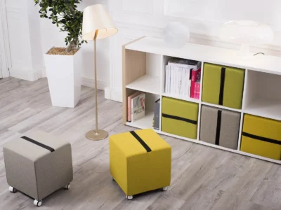poufs confort et lounge et design pour un espace accueil ou attente