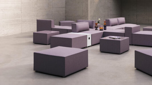 poufs confort et lounge et design pour un espace accueil ou attente