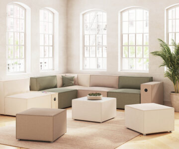 poufs confort et lounge et design pour un espace accueil ou attente