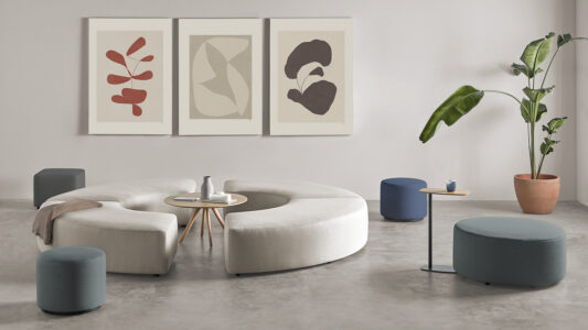 poufs confort et lounge et design pour un espace accueil ou attente