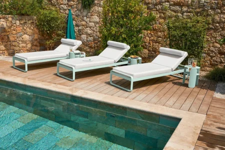 bains de soleil pour extérieur, outdoor, tissu résistant et durable pour les intempéries