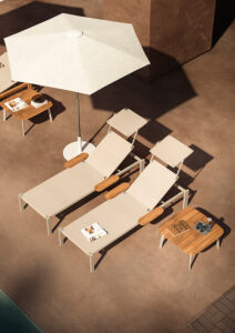 bains de soleil pour extérieur, outdoor, tissu résistant et durable pour les intempéries
