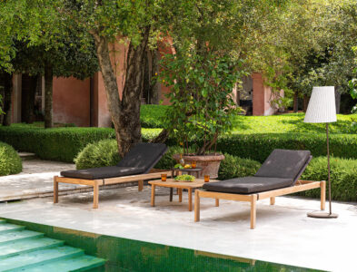 bains de soleil pour extérieur, outdoor, tissu résistant et durable pour les intempéries