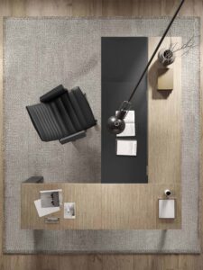 bureau de direction moderne, design, pour un espace de direction dans une entreprise
