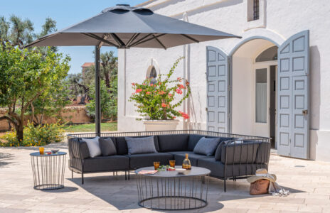canapés outdoor au tissu résistant pour les espaces extérieur