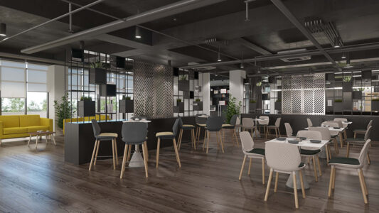 chaises hautes ou tabourets pour un espace convivial en entreprise
