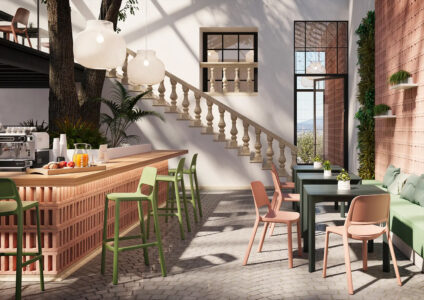 chaises hautes ou tabourets pour un espace convivial en entreprise
