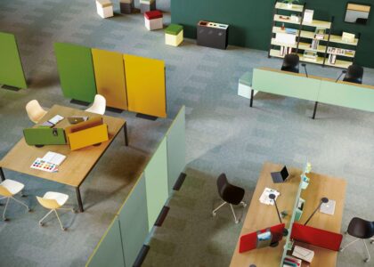 cloisons acoustiques phono absorbant de bureau pour séparer des espaces professionnels en entreprise