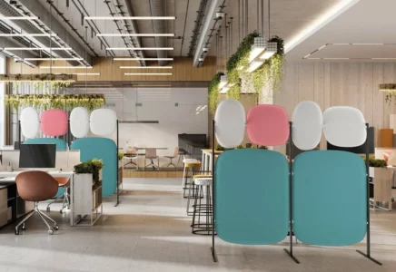 cloisons acoustiques phono absorbant de bureau pour séparer des espaces professionnels en entreprise