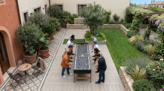 babyfoot xxl pour teambuilding, en entreprise, détente