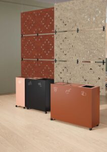 des panneaux acoustiques ou écrans acoustiques au mur ou suspendu au plafond, idéal pour absorber les nuisances sonores et séparer les espaces grâce au tissu phono absorbant