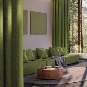 des panneaux acoustiques ou écrans acoustiques au mur ou suspendu au plafond, idéal pour absorber les nuisances sonores et séparer les espaces grâce au tissu phono absorbant