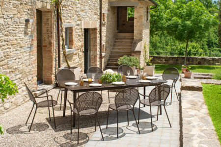 tables extérieures outdoor pour terrasse, tables durables et résistantes