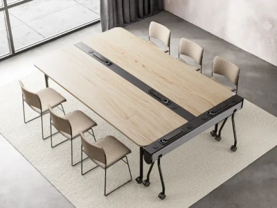 tables modulaires pour entreprise, idéal open space ou coworking, conférence, espace agile