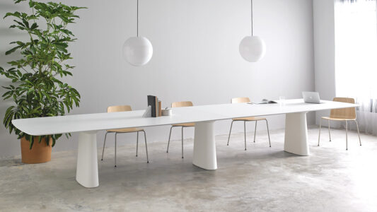 tables de réunion idéal pour coworking ou open space en entreprise