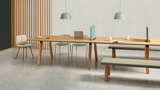 tables de réunion idéal pour coworking ou open space en entreprise